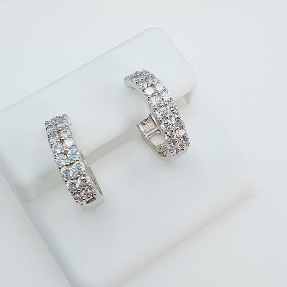 "925 Sterling Silver Cubic Zirconia Earrings, U19254897 - Picture 8 of 11